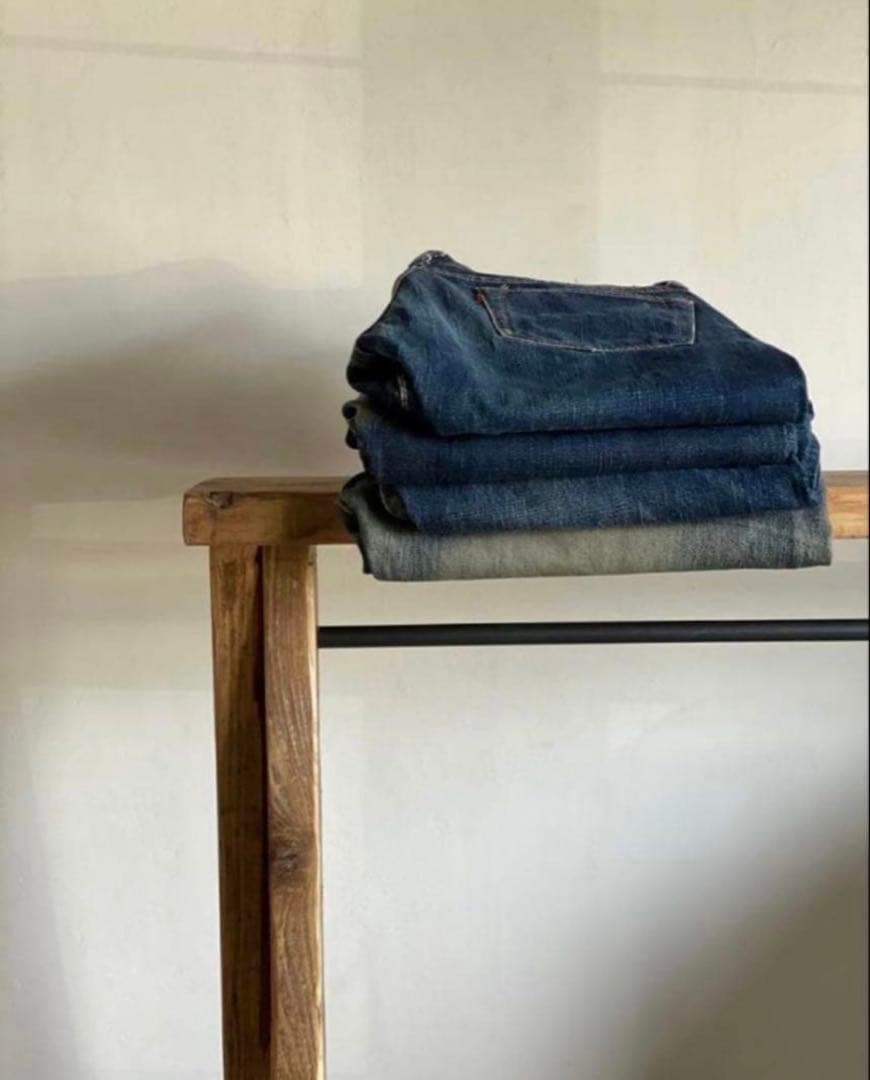 専用　特注フルオーダー　古材　ハンガーラック　無垢材　12/07まで出品予定