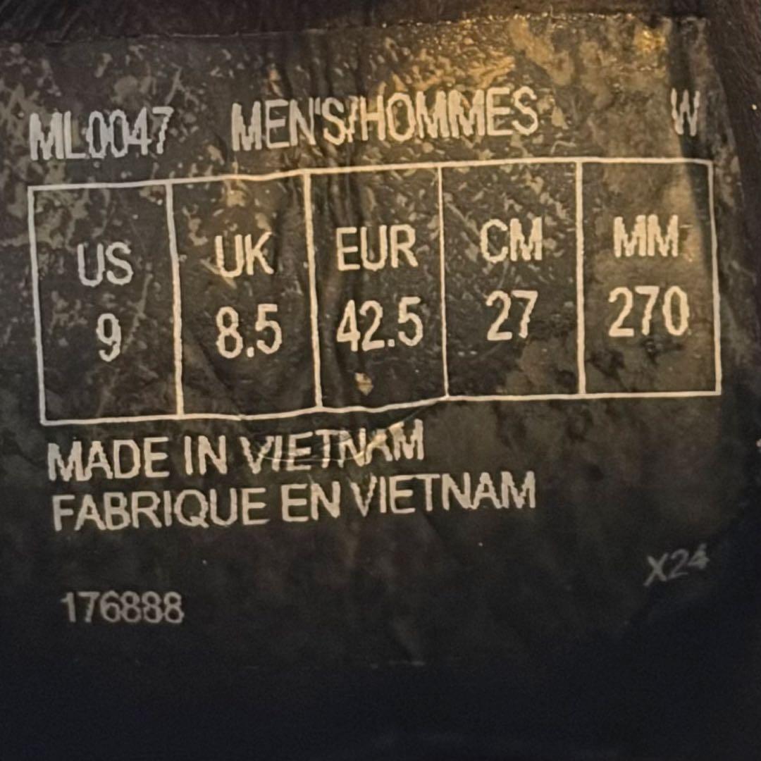 極美品　ロックポート　レザー　ビジネスシューズ　防水　プレーントゥ　黒　27cm