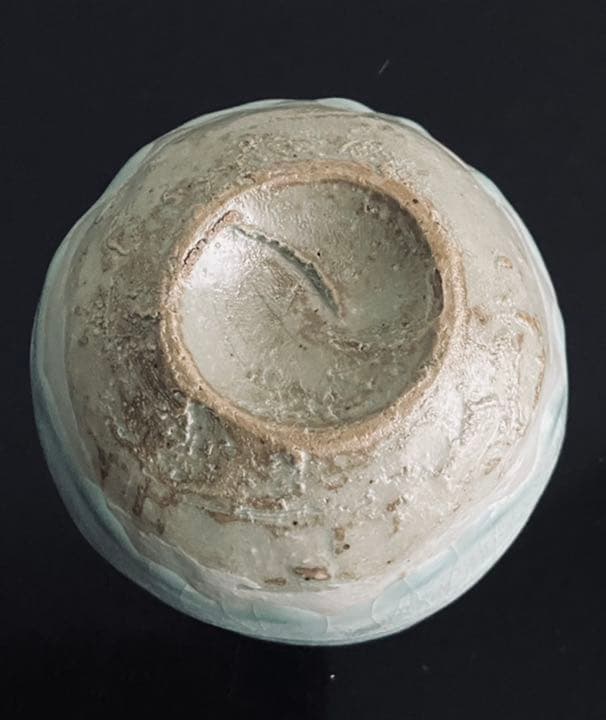 藤平寧　抹茶盌　秘色色　茶道　茶碗　藤平伸　共箱