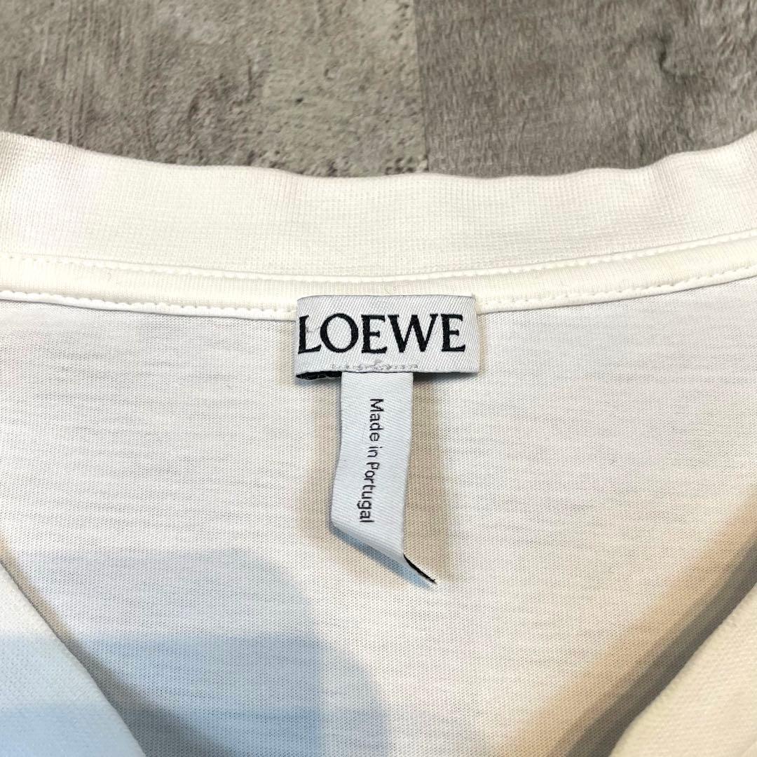 LOEWE アナグラム刺繍 ワンポイント Tシャツ メンズ