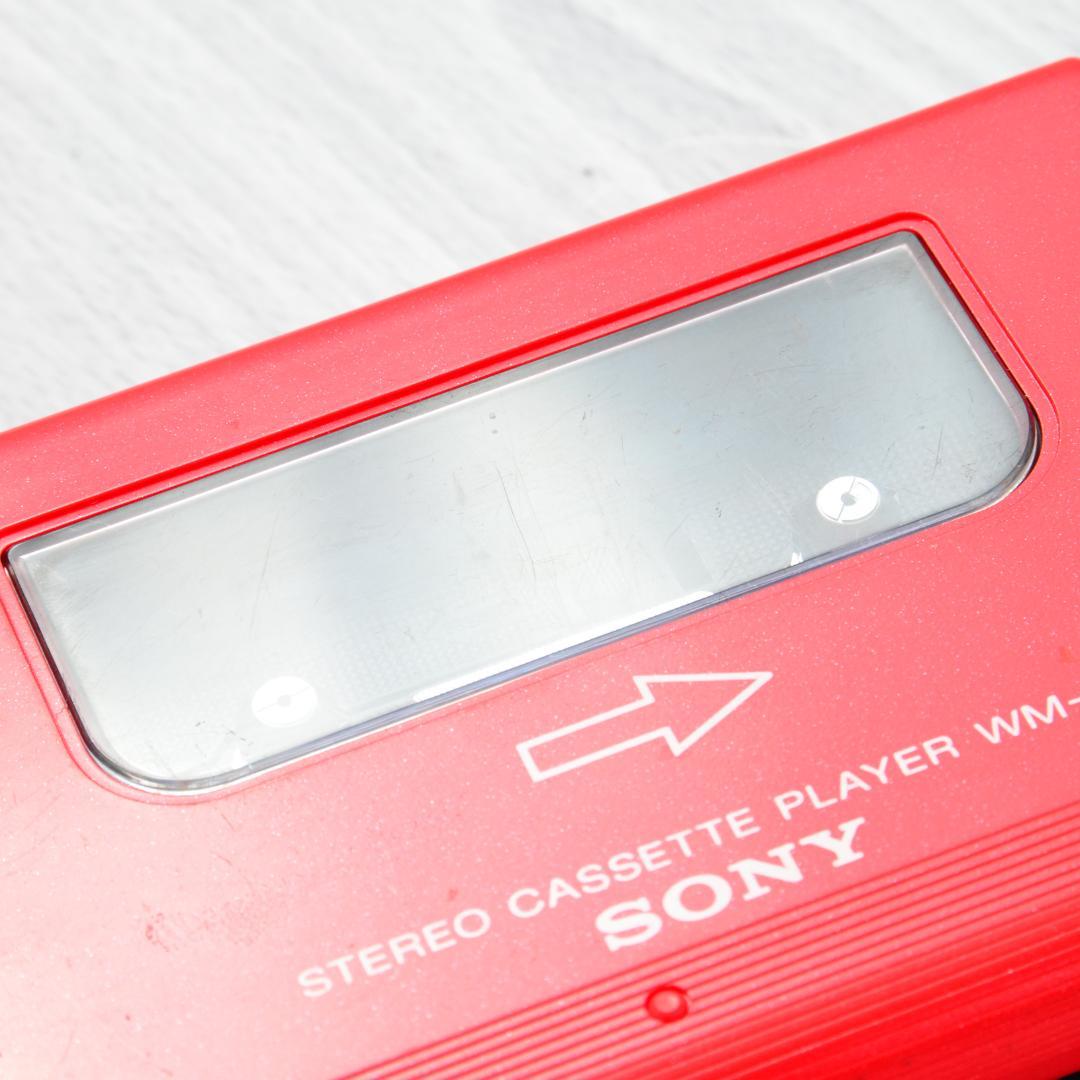 SONY WALKMAN WM-2 カセットウォークマン レッド 電池ボックス等