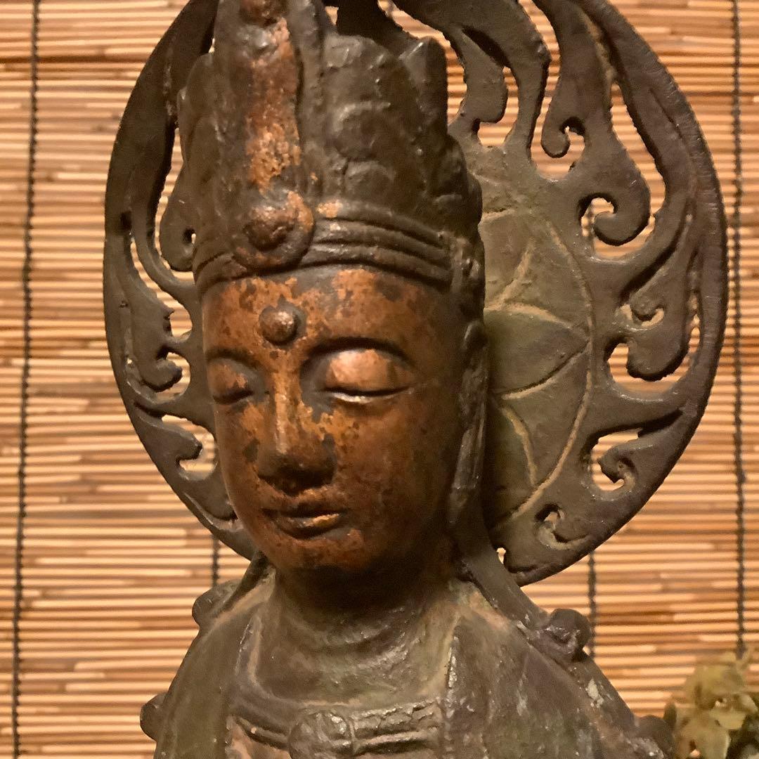 朝鮮・身代観音「難避け観世音菩薩」高句麗・百済・新羅・左腕残欠・寺院・古銅
