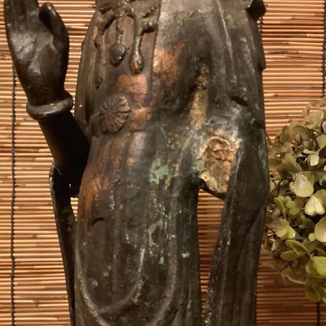 朝鮮・身代観音「難避け観世音菩薩」高句麗・百済・新羅・左腕残欠・寺院・古銅