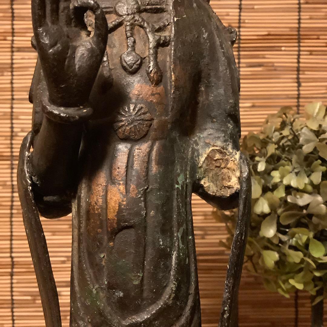 朝鮮・身代観音「難避け観世音菩薩」高句麗・百済・新羅・左腕残欠・寺院・古銅