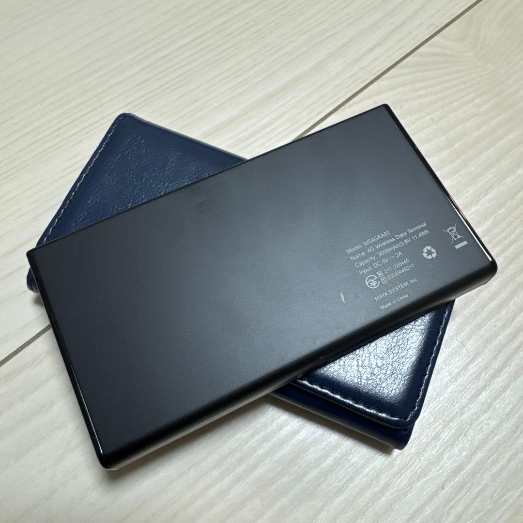 海外でも使える！MR1 リチャージルーター 4G フィルム、ケース付　ギガセット