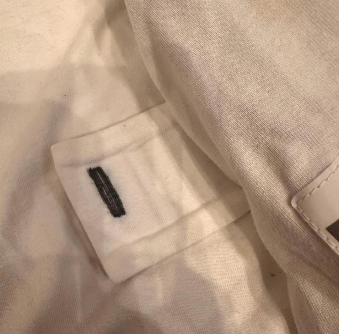 モンクレール 92cmフード付きダウンジャケット ネイビー/ホワイト