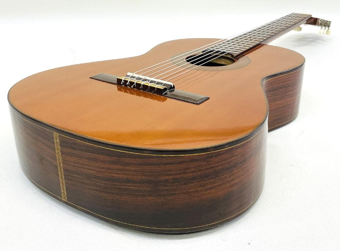 美品 杢目 当時物 ZEN-ON No.100 全音 ガットギター【整備品】