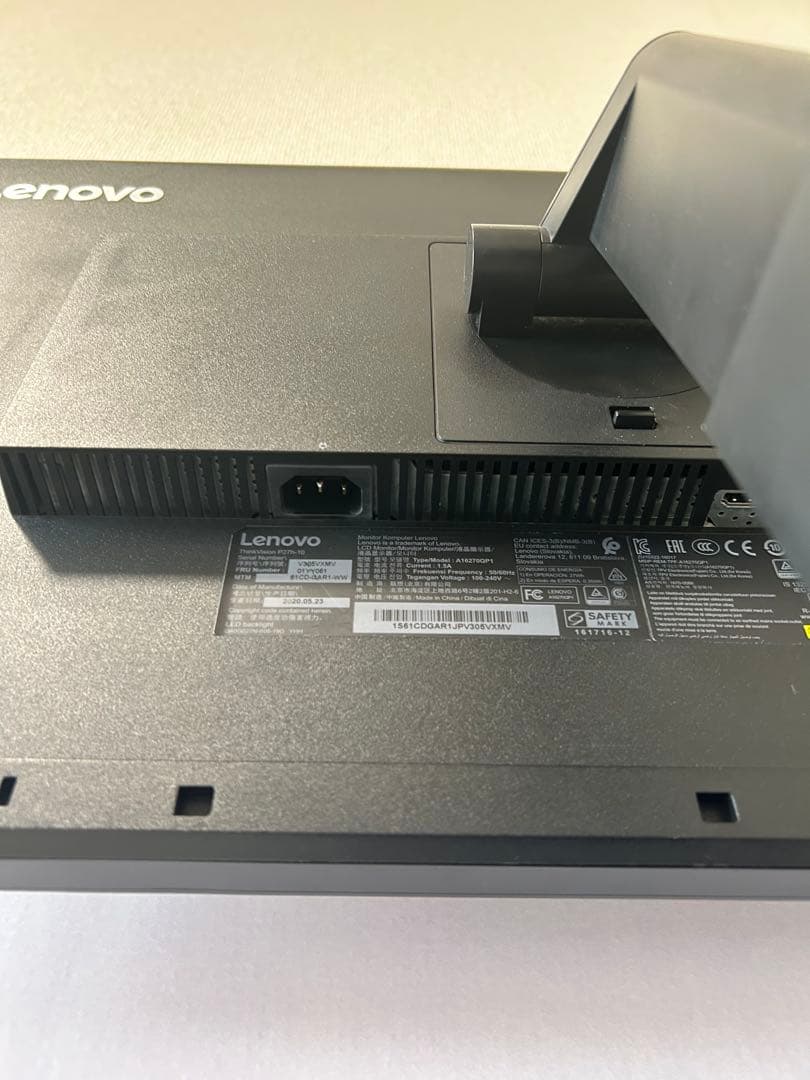 Lenovo モニター⭐︎27インチ WQHD P27h-10