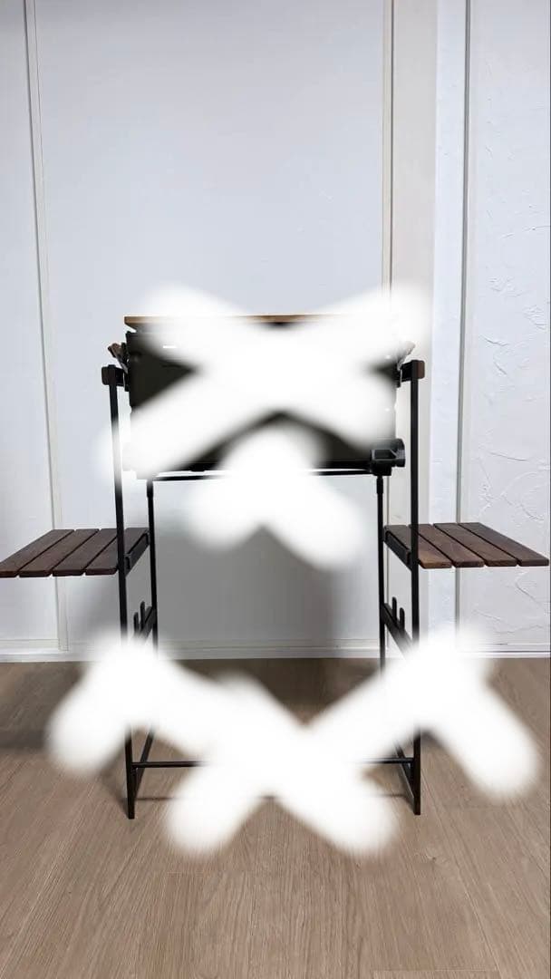 値下H&O シェルコンラック　サイド棚×2 ウォールナット Brunt