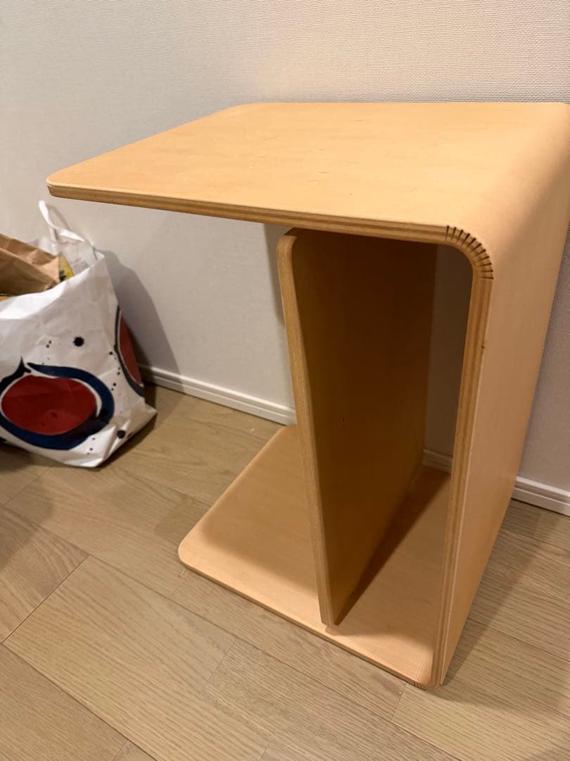 KEYUCA クワミ サイドテーブル ナチュラル 希少 ローテーブル 木製