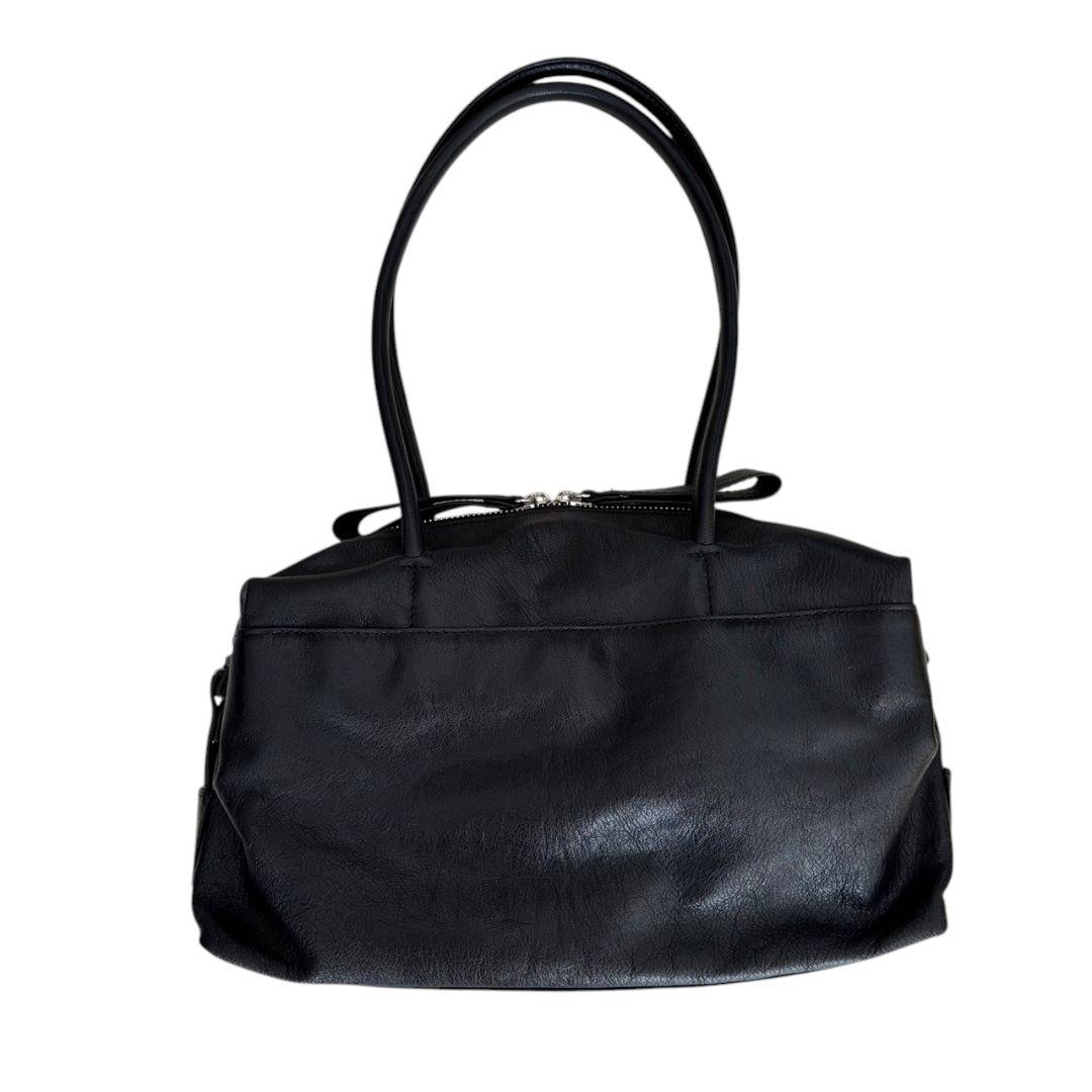 美品✨ear PAPILLONNER ロングハンドルボストンバッグ ブラック