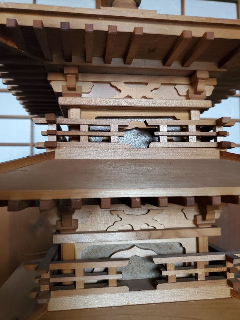 旧家蔵出し 五重塔 木製