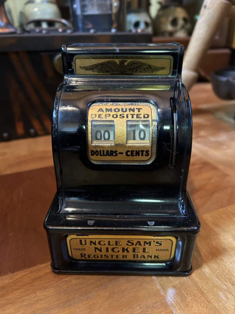ビンテージ UNCLE SAM'S COIN BANK ニッケル バンク
