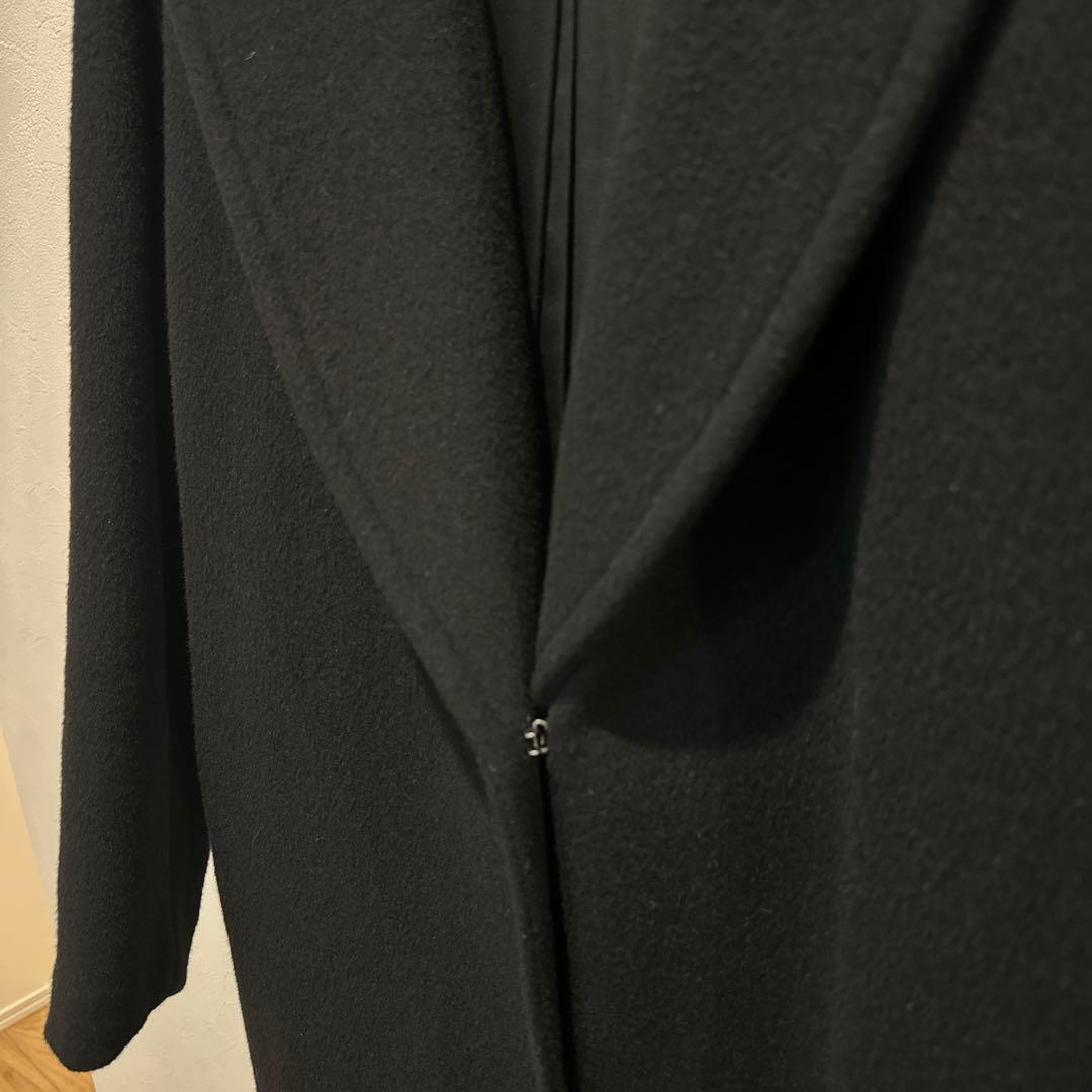 ⭐︎ゆひこ様⭐︎ジャーナル　チェスターロングコート ウール82%アンゴラ12% M黒