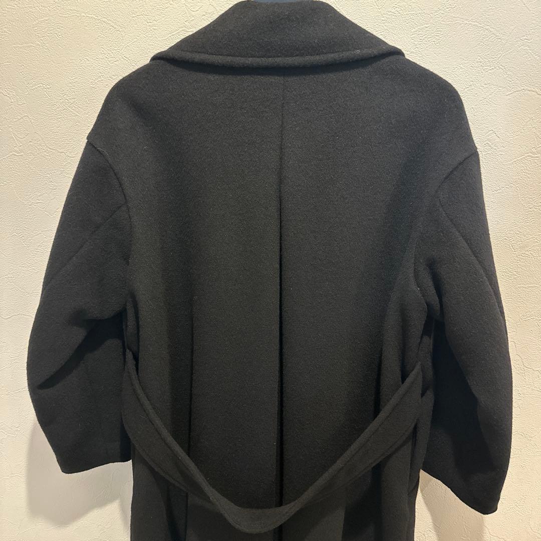 ⭐︎ゆひこ様⭐︎ジャーナル　チェスターロングコート ウール82%アンゴラ12% M黒