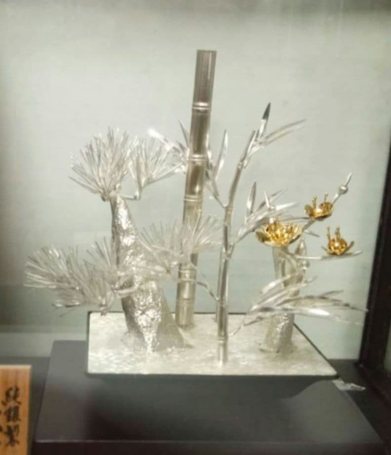 ✨純銀　松竹梅　光則作✨