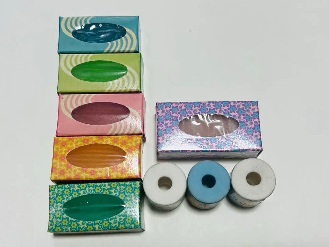 平成レトロ ティッシュ トイレットペーパー消しゴムセット