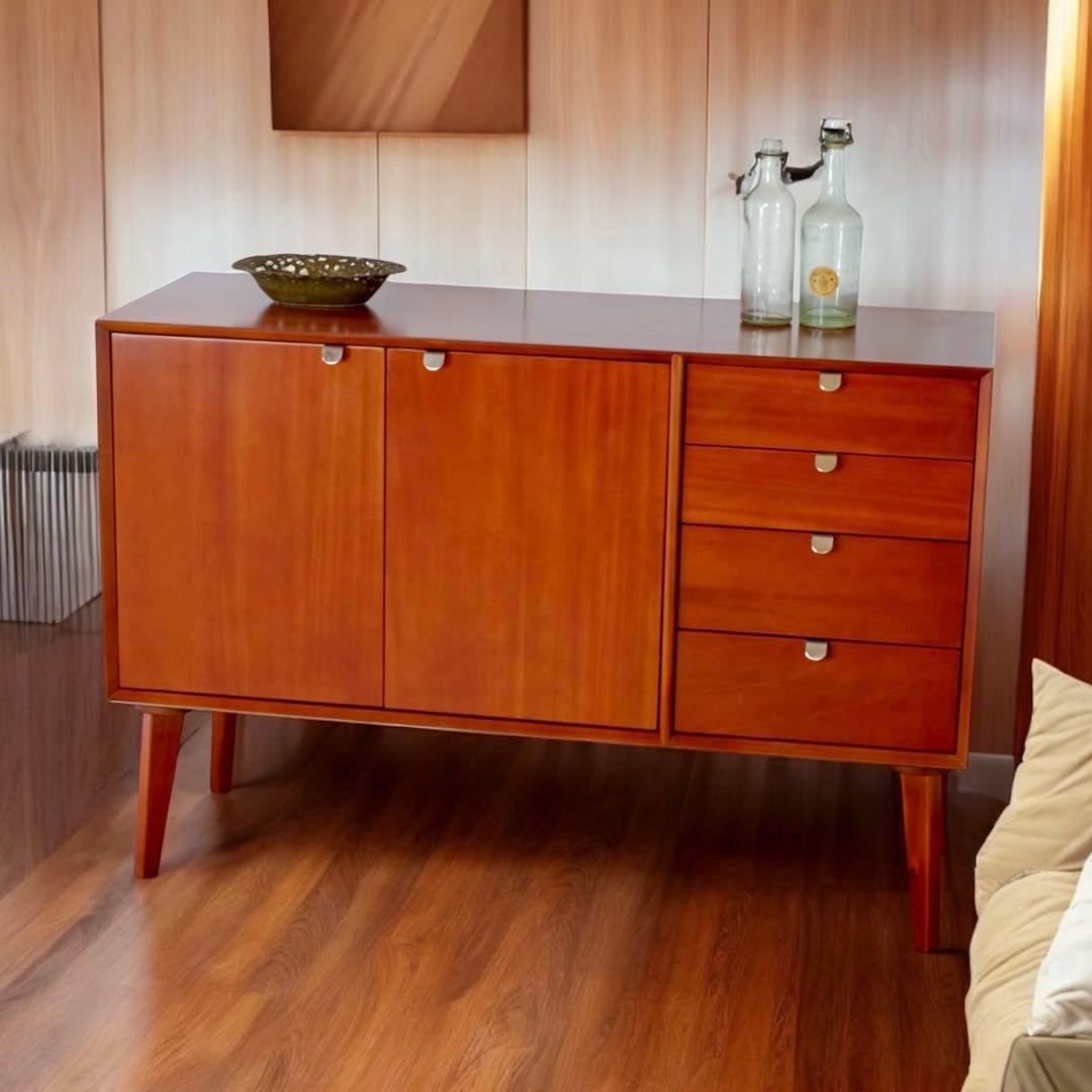 L 新品 北欧 キャビネット リビングボード 収納 本棚