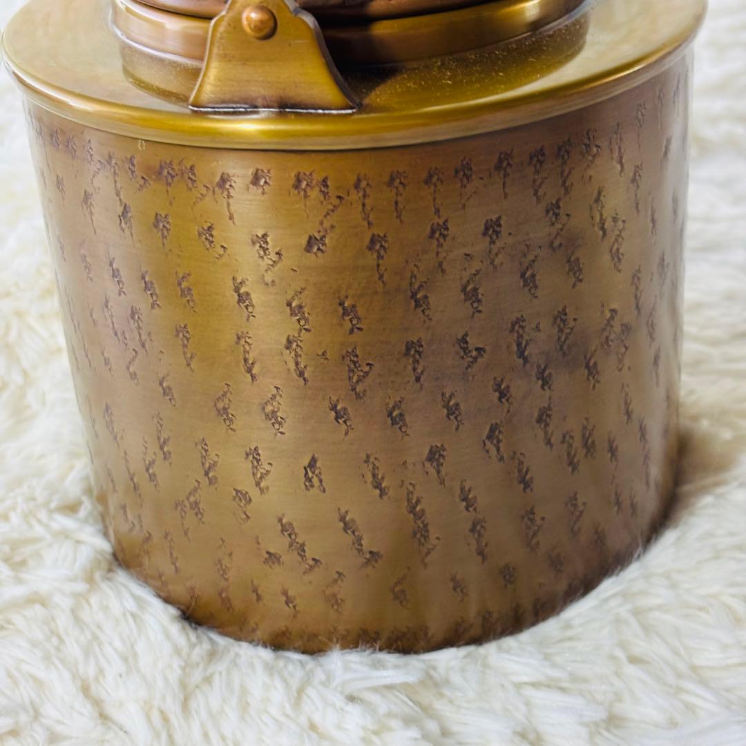 北越堂　湯沸　四代　本間弘　鎚起銅器　共箱　美品　やかん　薬缶　新潟県　燕