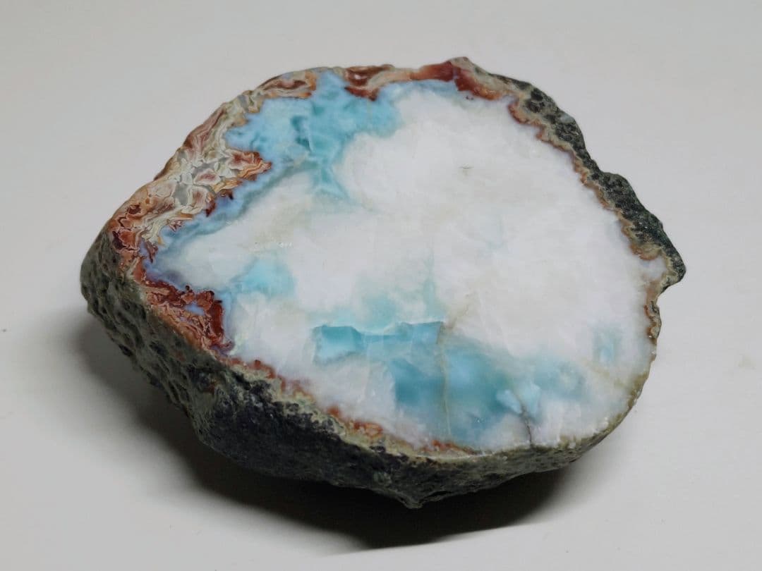 ラリマー 396g 原石 鑑賞石 自然石 誕生石 鉱物 鉱石 水石 インテリア