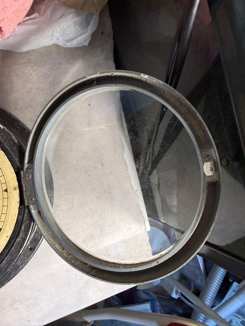 精工舎 船舶時計 ゼンマイ式 動作品 真鍮ムーブメント 鋳鉄ケース 昭和初期