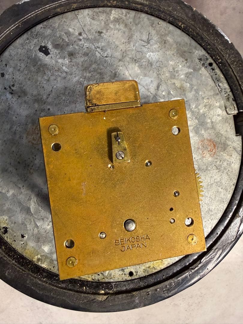 精工舎 船舶時計 ゼンマイ式 動作品 真鍮ムーブメント 鋳鉄ケース 昭和初期