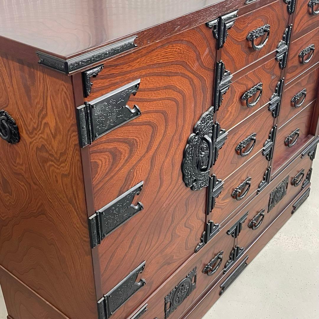 【希少・高級和家具】からくり箪笥　和タンス　和モダン収納　美品