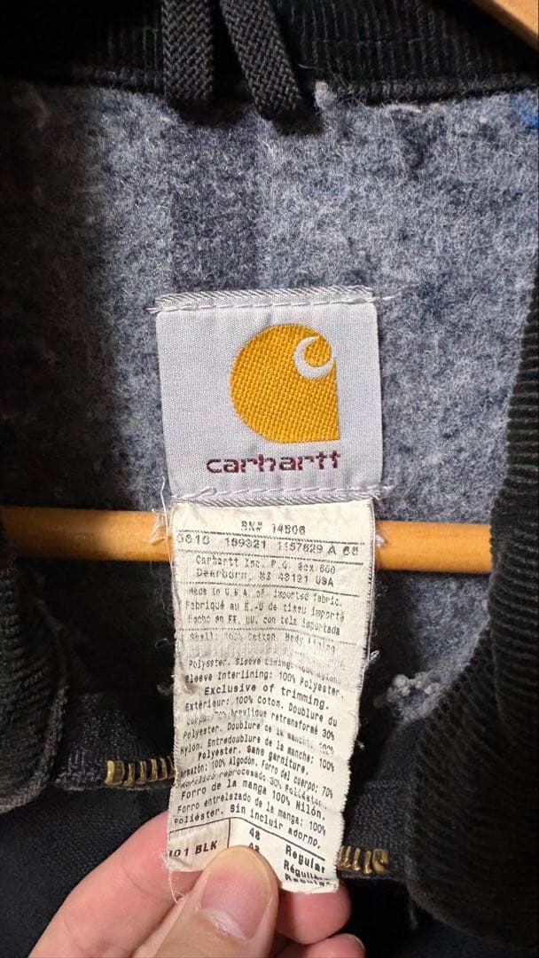 カーハート Carhartt デトロイトジャケット ブラック USA製 サイズL