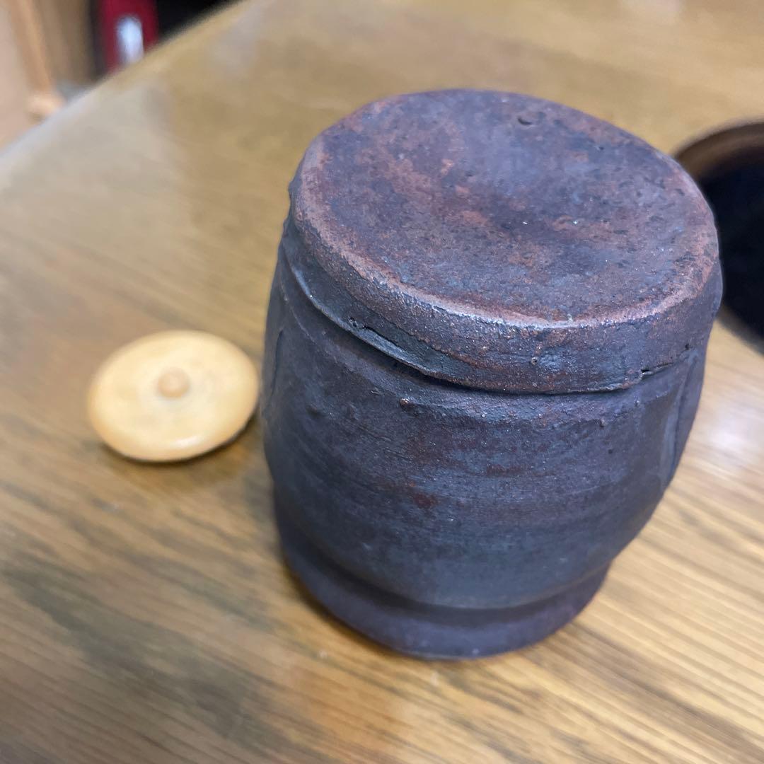 古備前肩衛茶入