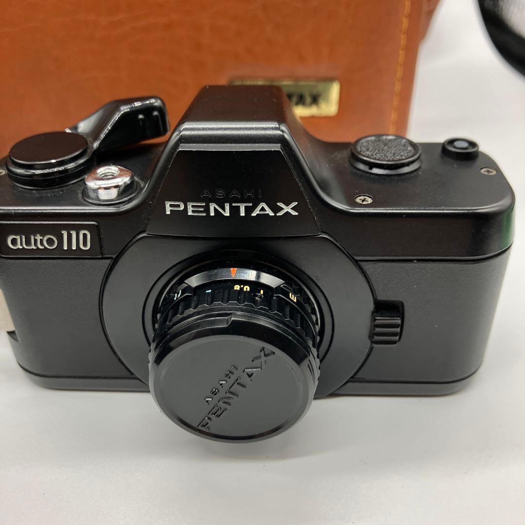 PENTAX Auto 110 フィルムカメラ レンズ 革製ケース付き
