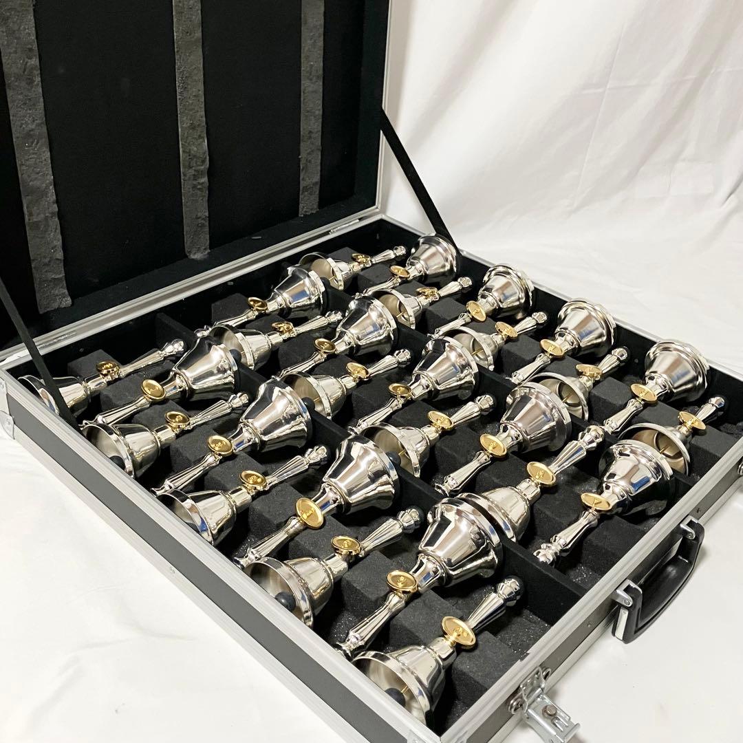 ゼンオン ミュージックベル スーパー 27音 ケース付 ハンドベル