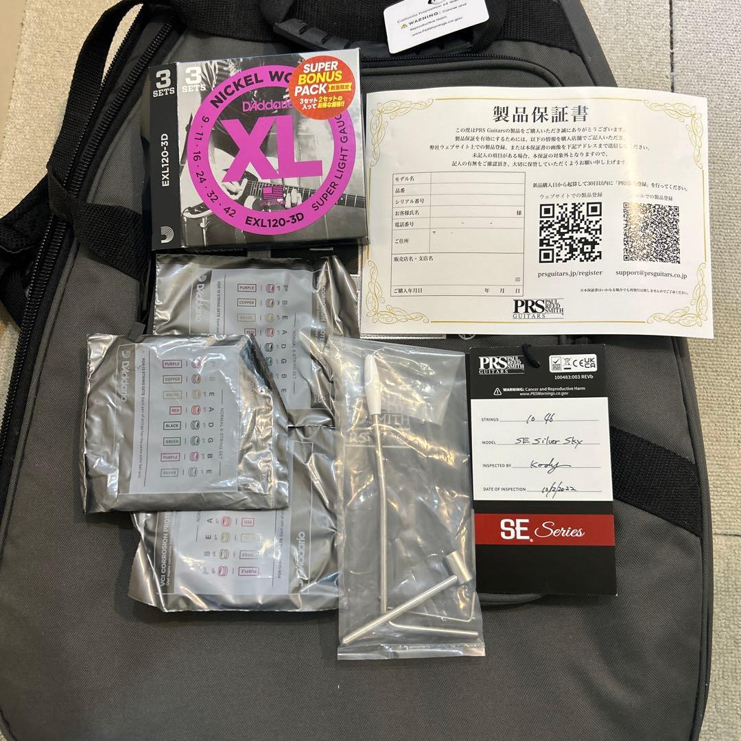 PRS シルバースカイ SE　ストーン ブルー