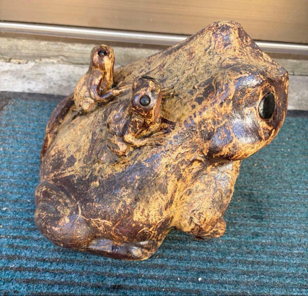 カエル 蛙 陶器 希少 レア 置物