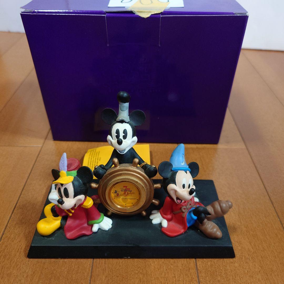 ディズニー ミッキーマウスThe Years 75 Years デスククロック