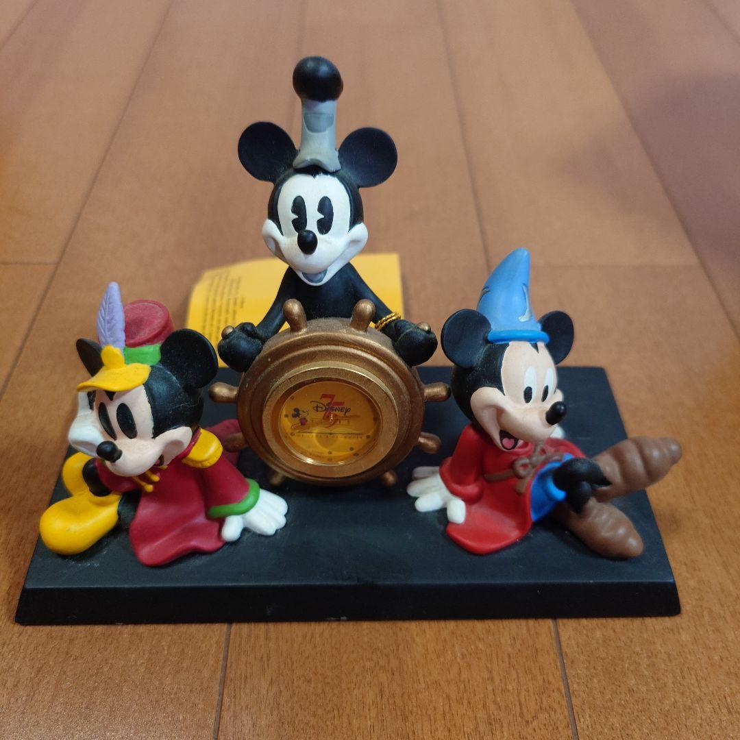 ディズニー ミッキーマウスThe Years 75 Years デスククロック