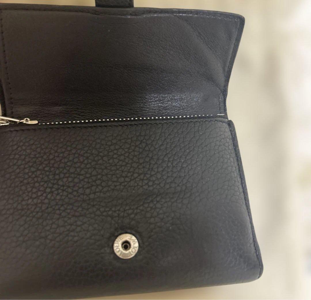 K*K様 LOEWE 黒 レザー 三つ折り財布