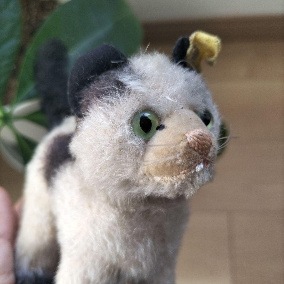 ビンテージ　シュタイフ　Gussy キャット　猫