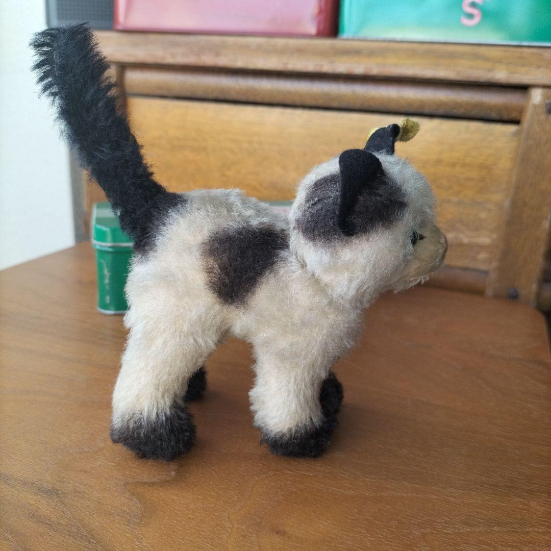 ビンテージ　シュタイフ　Gussy キャット　猫