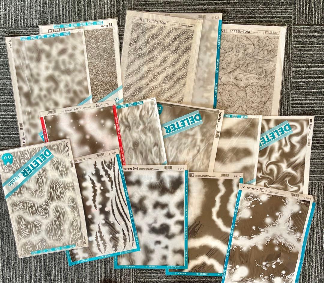 DELETER、IC、マクソン他スクリーントーンセットＡ