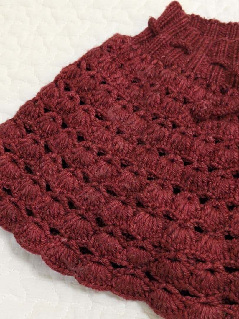 クロシェ　クランベリー　3-4y