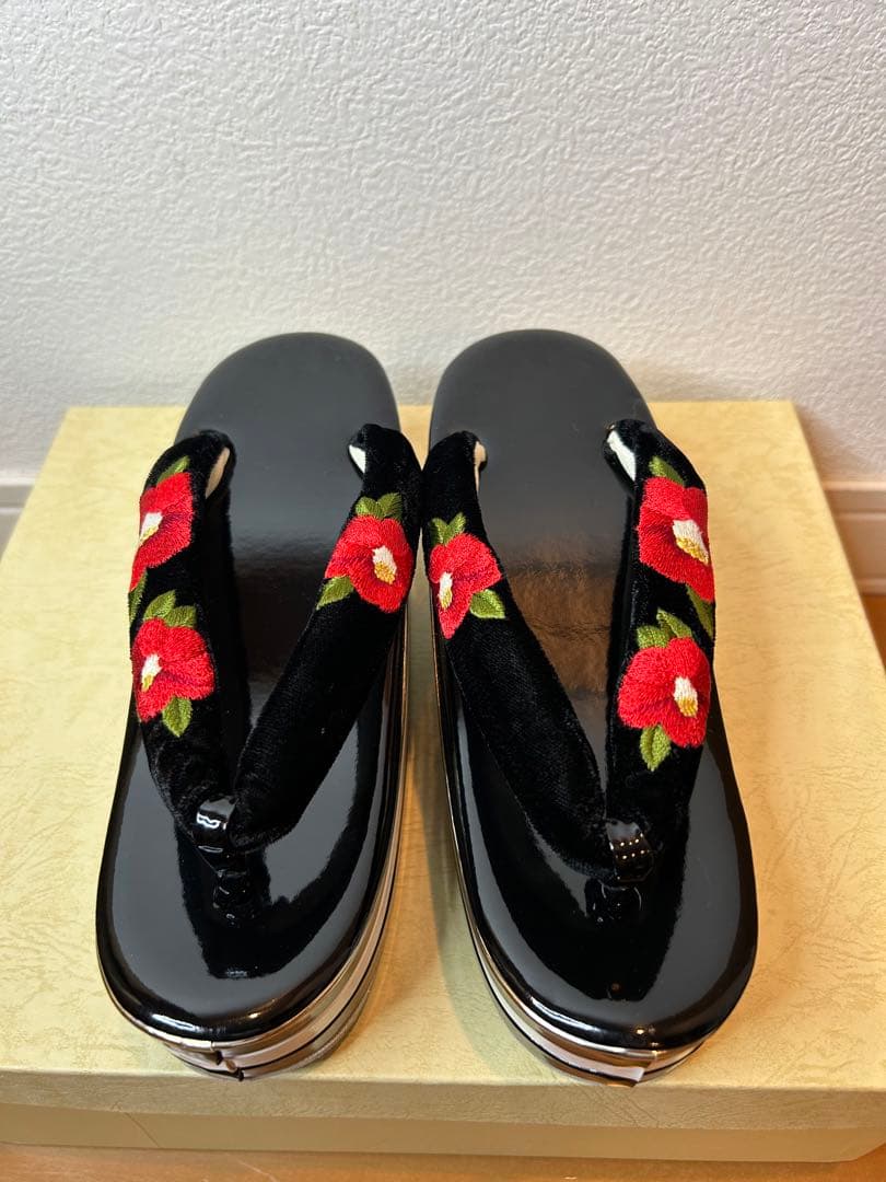 草履バッグセット 成人式 振袖　椿　つばき　草履　バック　24cm