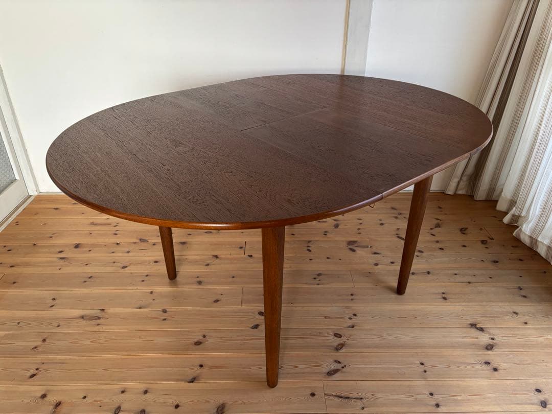 Jentique/ジェンティーク　ラウンドエクステンションテーブル