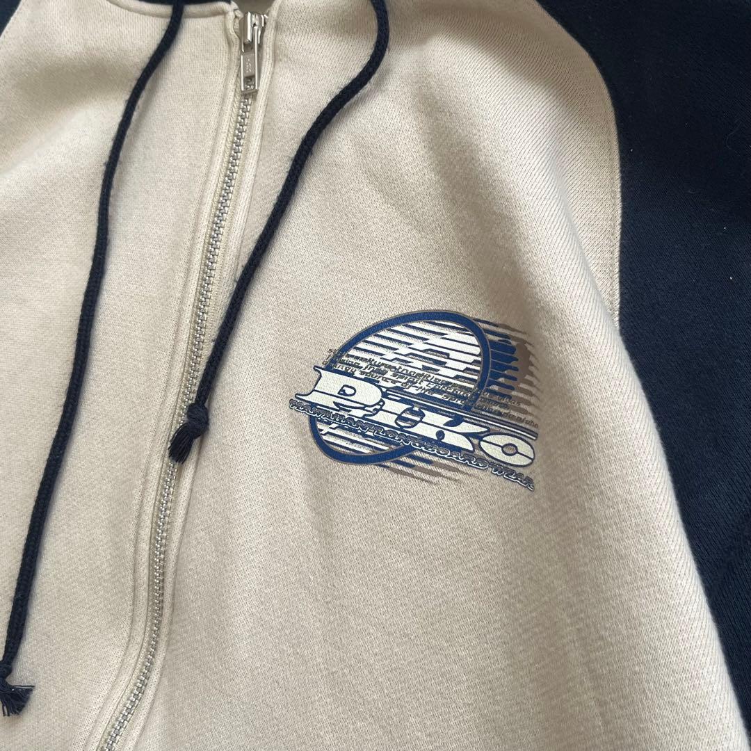 90s Y2K Piko ピコ ロゴプリント ジップアップパーカー 裏起毛 美品