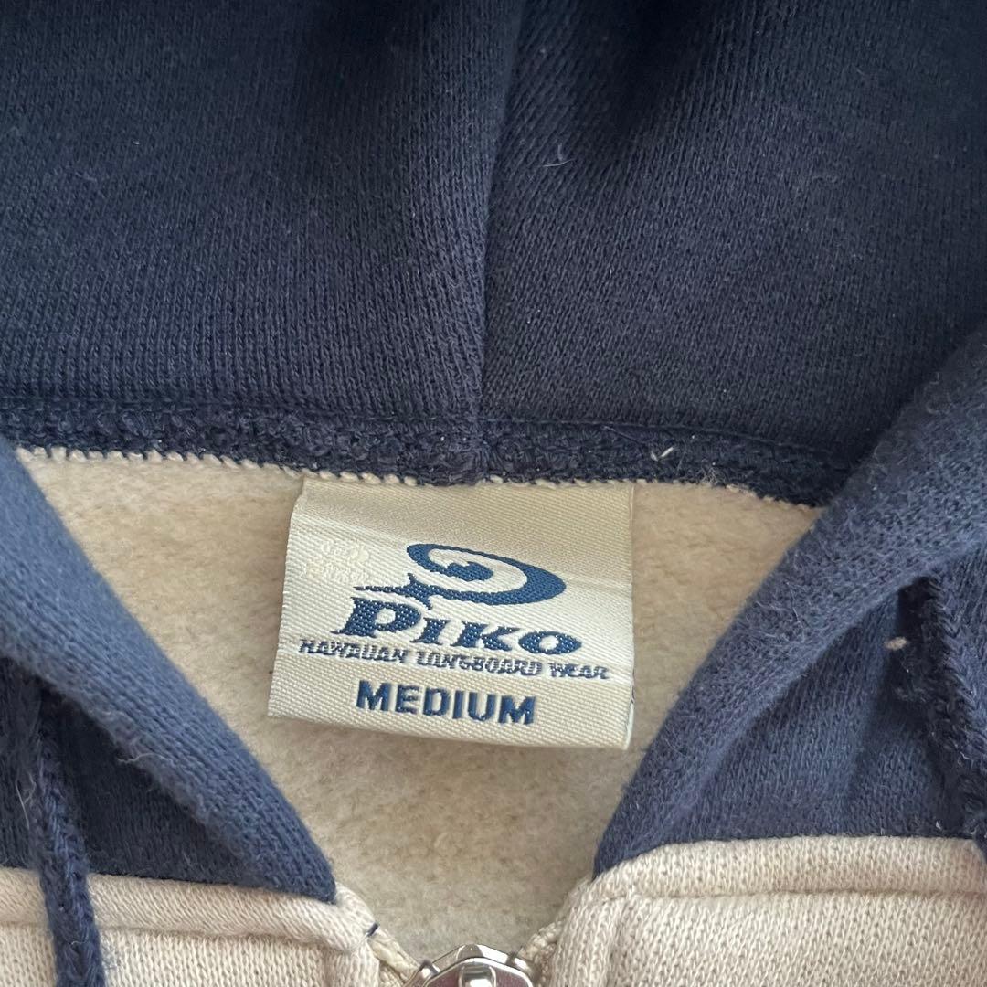 90s Y2K Piko ピコ ロゴプリント ジップアップパーカー 裏起毛 美品