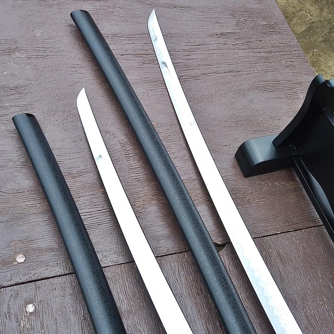 模造刀 日本刀 刀剣 刀掛台 二本掛台 据え置き式