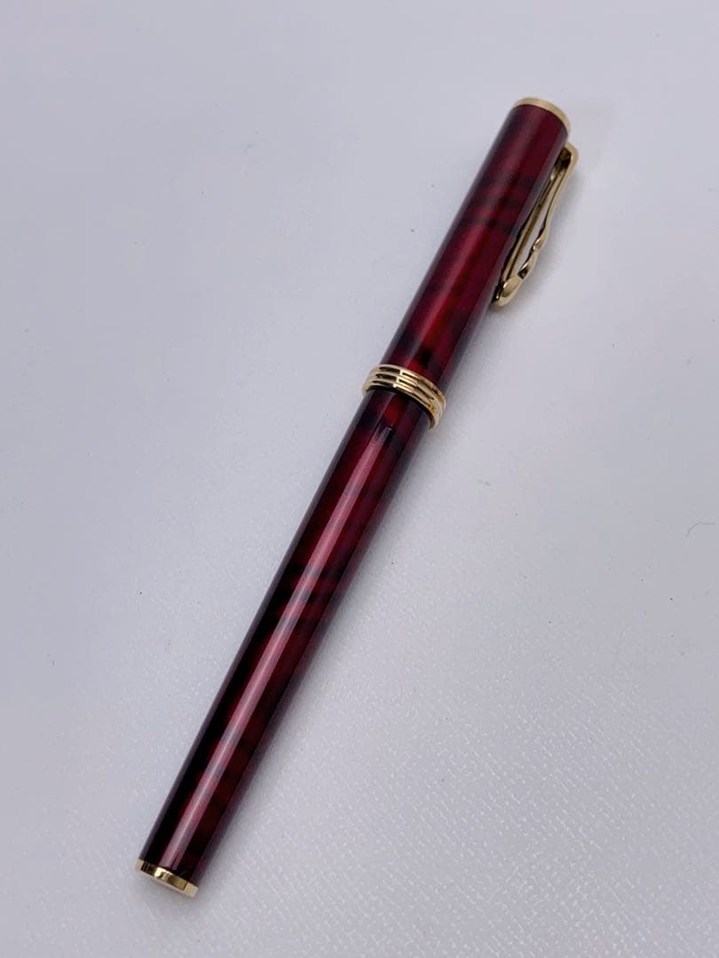 P022 極美品 PLATINUM プラチナ 万年筆 ペン先14K P 細