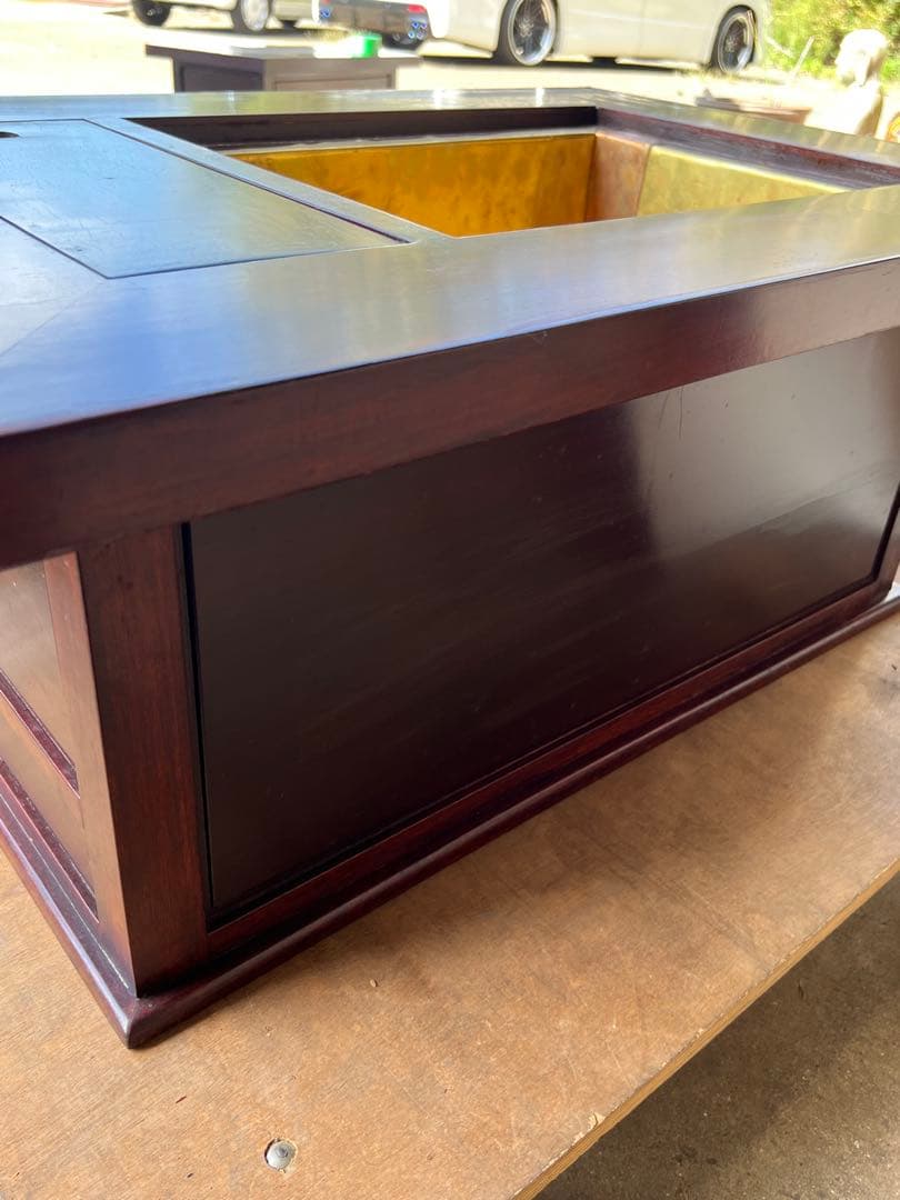 関西長火鉢　引き出し3杯　古道具 茶道具 囲炉裏 古民家　アンティーク 長火鉢