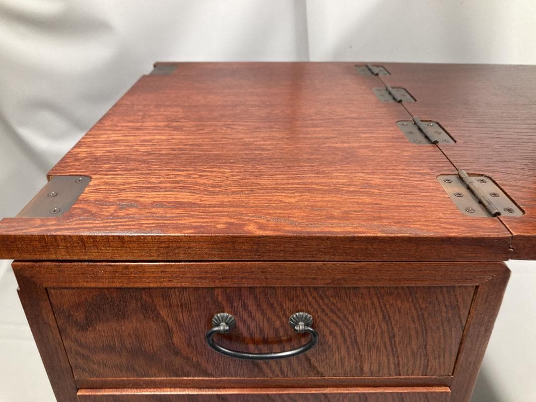 く*げ様 折り畳み式 文机 脇机 花台 小物置き 小物入れ アンティーク ビンテ