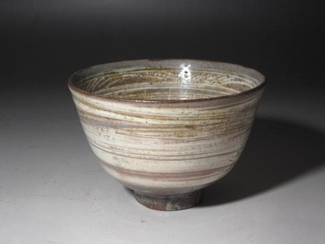 ☆　古三嶋茶碗　時雨　裏千家　十四代　淡々斎の花押がございます☆y604