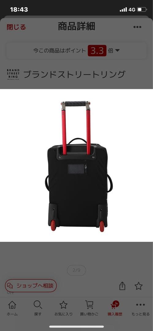 ザ　ノースフェイスキャリーバッグ